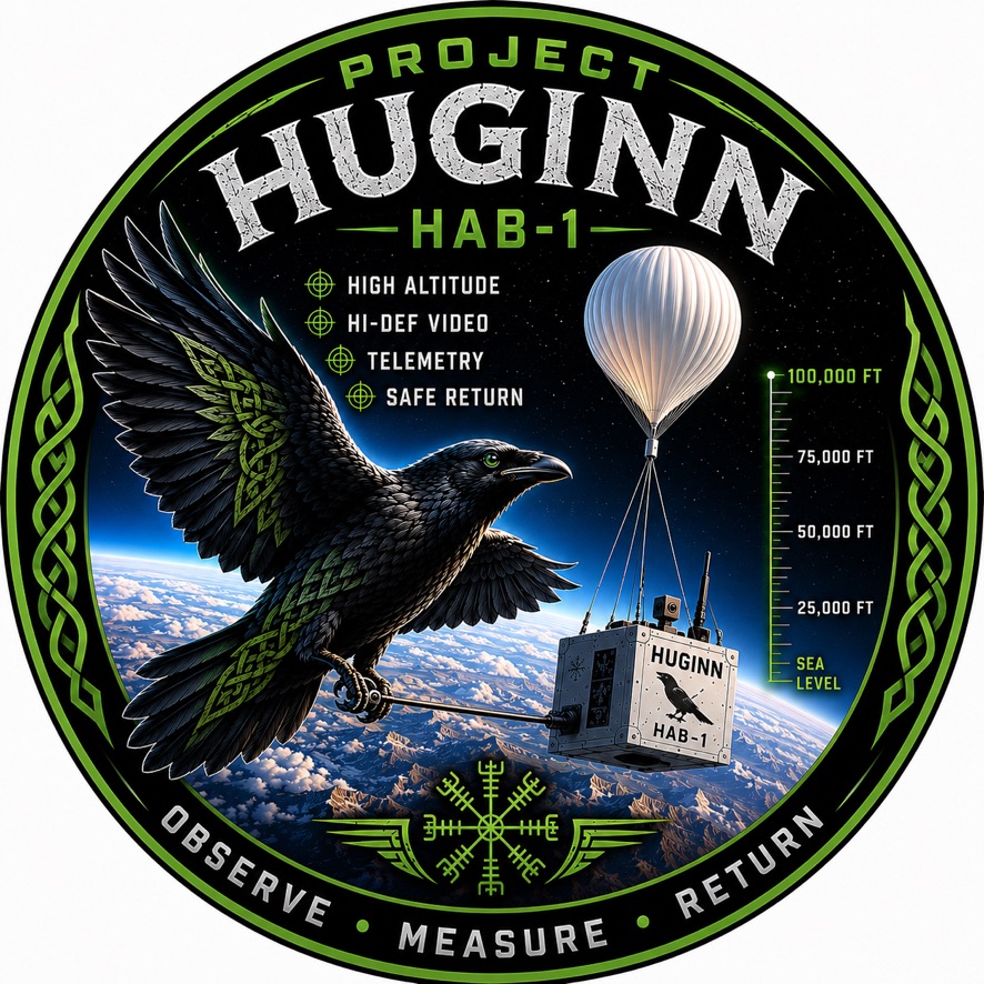 Project Huginn HAB-1 mission emblem